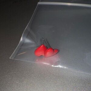 Red Heart Stud Earrings